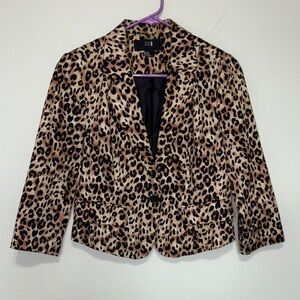 Leopard Print Blazer